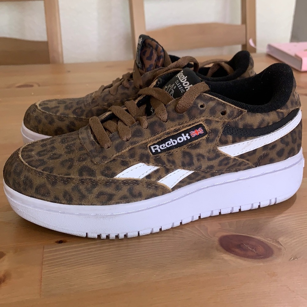 Classic Reebok Club C Double Leopard shoes